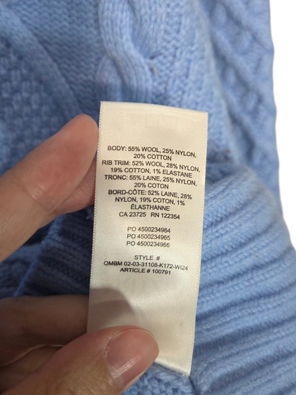 Aritzia Blue Sunday Best Peggy Sweater - Picture 9 of 10